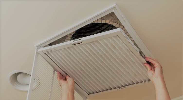Replacing a clogged HVAC air filter