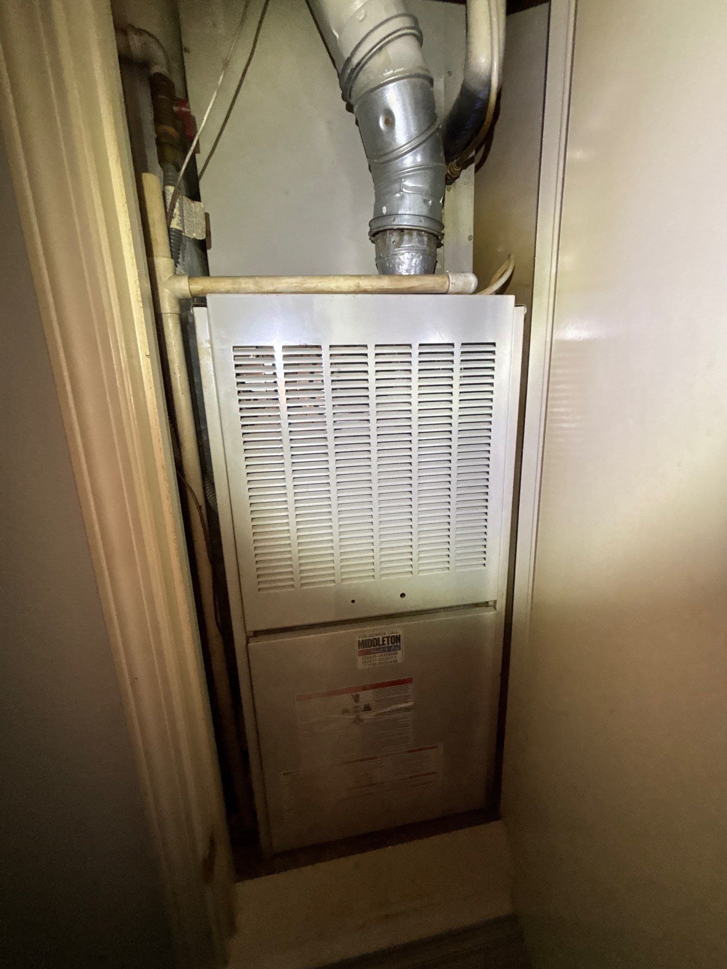 Indoor air handler installed by Paschal in Bryant, AR